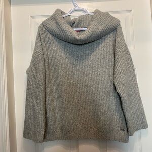 Guess Heather Gray Cowl Neck Sweater